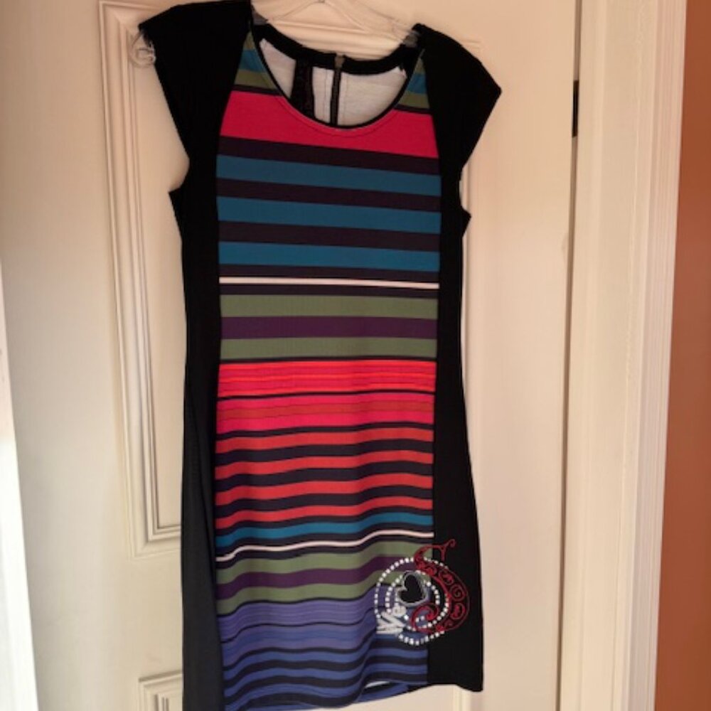 Colorful Desigual Short Sleeve Dress